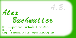 alex buchmuller business card